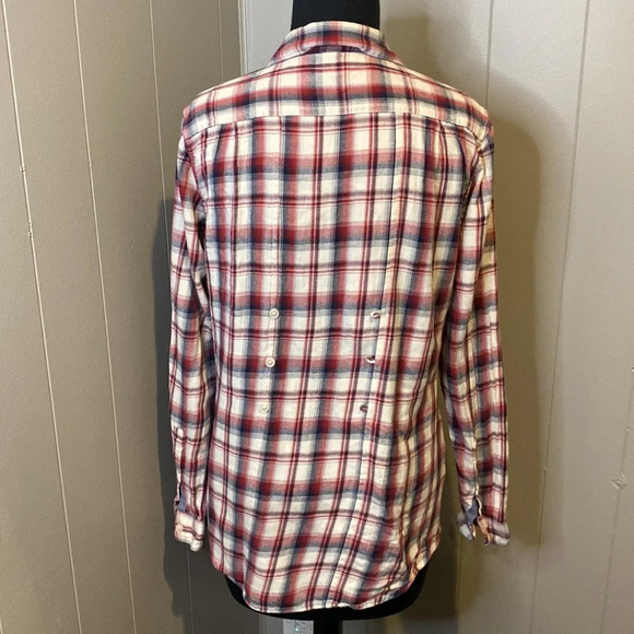 Horny Toad Women’s Small Plaid Casual Button Down Long Sleeve Chest Pockets - Picture 4 of 9